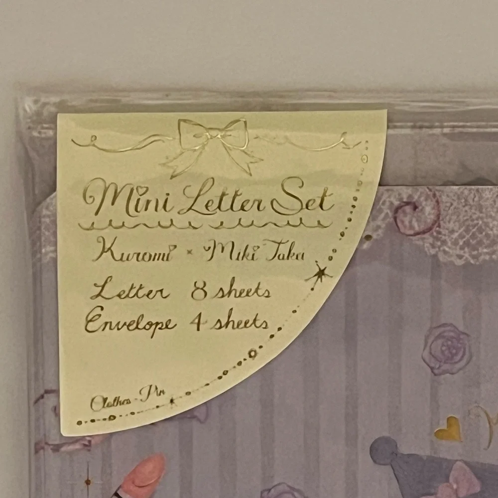 Kuromi Miki Takei Mini Letter Set